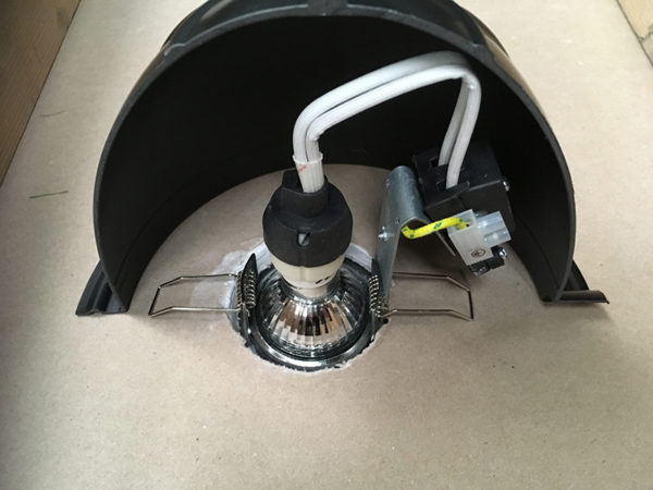 Downlight cover in action
