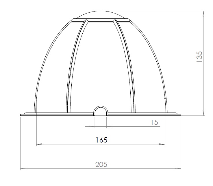 Thermahood -TH 001 - Dimensions