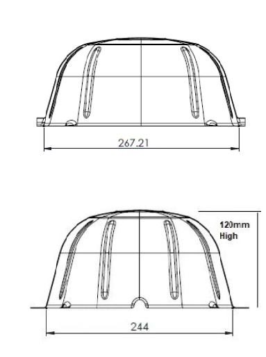 TH 120 M - dimensions